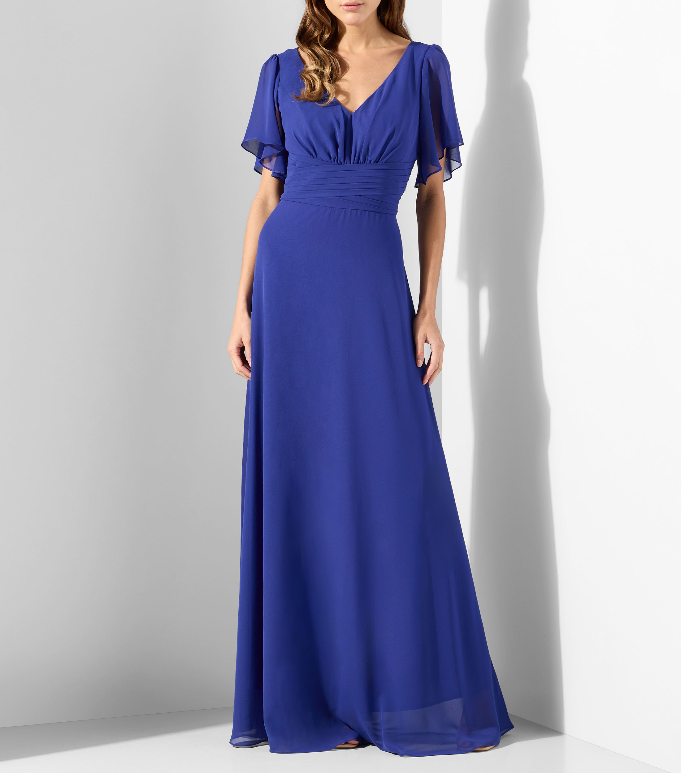 Vestido de fiesta largo liso Mujer